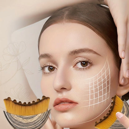 1PC Lymphatic Drainage Brush for Face & Body, Ergonomic Massager Tool, Fits Skin Contours, Detox & Relaxation