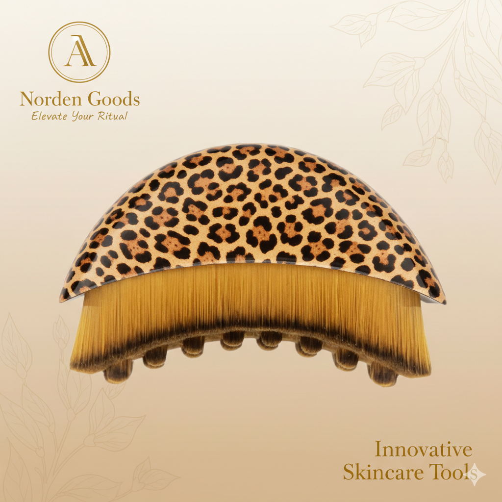 1PC Lymphatic Drainage Brush for Face & Body, Ergonomic Massager Tool, Fits Skin Contours, Detox & Relaxation