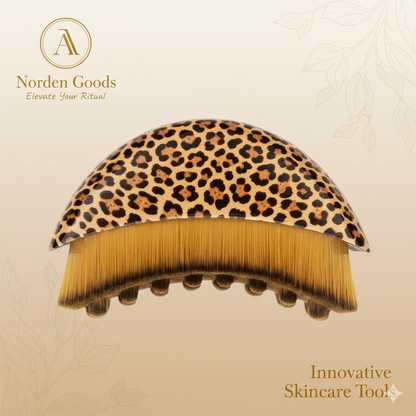 1PC Lymphatic Drainage Brush for Face & Body, Ergonomic Massager Tool, Fits Skin Contours, Detox & Relaxation