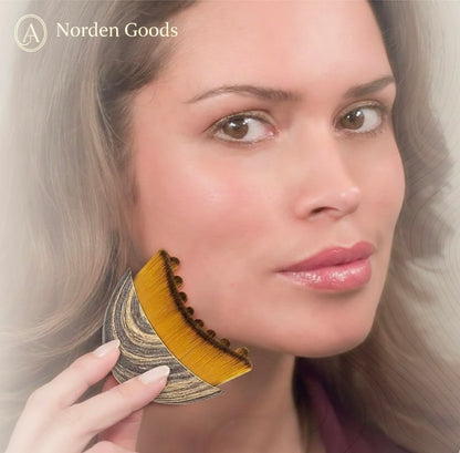 1PC Lymphatic Drainage Brush for Face & Body, Ergonomic Massager Tool, Fits Skin Contours, Detox & Relaxation