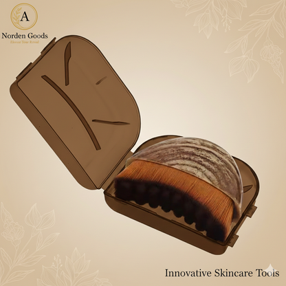 1PC Lymphatic Drainage Brush for Face & Body, Ergonomic Massager Tool, Fits Skin Contours, Detox & Relaxation